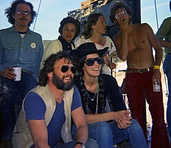 Kristofferson with Rita Coolidge at the 1972 Dripping Springs Reunion