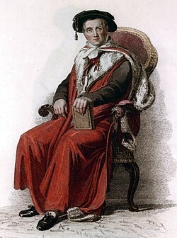 Cambridge Doctor of Laws, 1815 (illustration by John Samuel Agar)