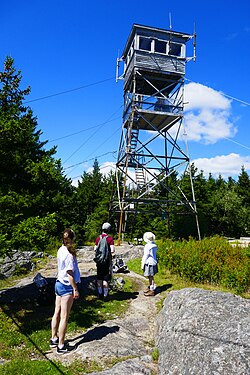 Fire tower at summit