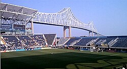Subaru Park in Chester, home field of the Philadelphia Union, Philadelphia's Major League Soccer team