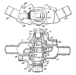 Pearson's Coupling - Side Elevation and Sectional Plan, 1909