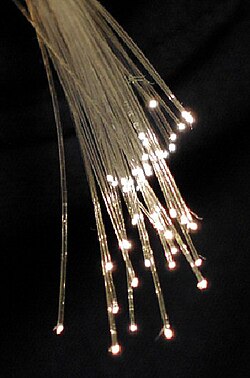 Bundle of optical fibres composed of high purity silica