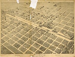 An 1883 map of Abilene
