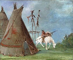 Comanche Tipis painted by George Catlin