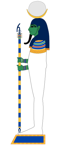 a lunar deity in ancient Egyptian religion. The word jꜥḥ simply means "Moon". It is also transcribed as Yah, Jah, Aa, or Aah