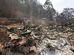 House destroyed in Hillville, NSW on 12 November 2019