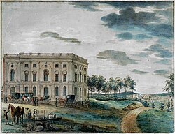 In 1800, the United States Congress began assembling in the new United States Capitol after the nation's capital was moved from Philadelphia, which served as the capital during the American Revolution and again from 1790 to 1800.