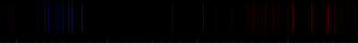 Color lines in a spectral range