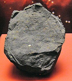 The Murchison meteorite is on display at the Smithsonian's NMNH.