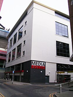 Scott Road view, Media Wales offices, Cardiff, Wales, 2009