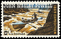 John Wesley Powell was honored on a U.S. commemorative stamp in 1969.