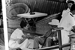 Callas with Winston Churchill on Onassis' yacht in the late 50s