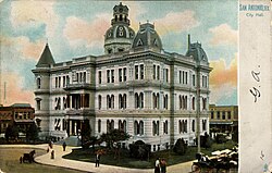City Hall, San Antonio, Texas (postcard, c. 1906)