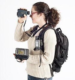 Example of hardware for mapping (GPS and laser rangefinder) and data collection (rugged computer). The current trend for geographical information system (GIS) is that accurate mapping and data analysis are completed while in the field. Depicted hardware (field-map technology) is used mainly for forest inventories, monitoring and mapping.