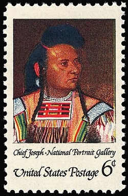 On November 4, 1968, the U.S. Post Office issued a commemorative stamp in honor of Chief Joseph