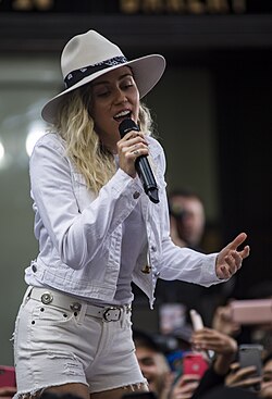 Cyrus performing on The Today Show in 2017