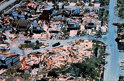 Damage from Hurricane Andrew
