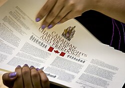 The Canadian Charter of Rights and Freedoms includes provisions that guarantee English and French first language schools, and reaffirms the pre-existing right of separate schools where applicable.