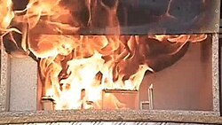 Simulation of a flashover event in a controlled environment
