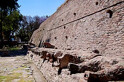 Coatepantli wall at Tenayuca pyramid