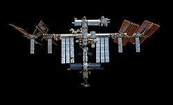 View of the International Space Station in 2021
