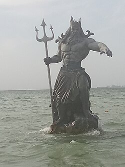 The statue of Greek god of the sea Poseidon erected in 2024 in the sea of the Mexican tourist town of Progreso, Yucatán offended the local Mayan people who called for its removal as their faith has their own god of the water Chaac and so the Poseidon statue was according to them, culturally insensitive