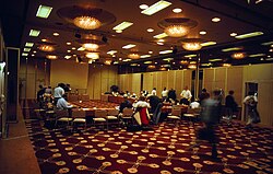 Scene during the C++ standards committee meeting in Stockholm in 1996