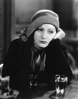 Garbo in her first sound film Anna Christie (1930).