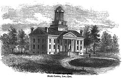 Iowa Capitol in 1855
