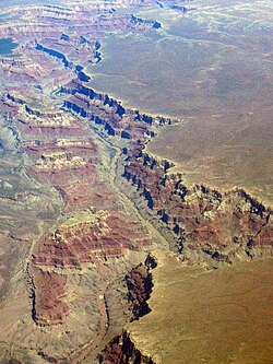 Grand Canyon, Arizona, at the confluence of the Colorado River and Little Colorado River.