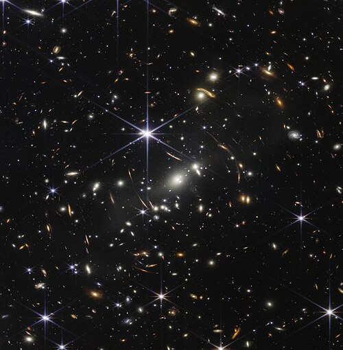 Being essentially empty, outer space allows the earliest (redder) galaxies to be viewed without obstruction, as in the Webb's First Deep Field image.