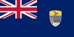 The flag of Saint Helena
