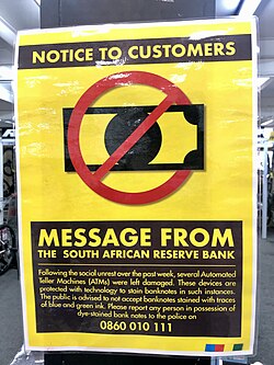 South African looting response