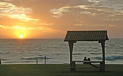Sunset over the Indian Ocean at City Beach