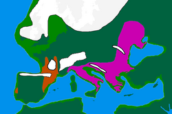 Last Glacial Maximum refugia, c. 20,000 years ago Solutrean culture Epigravettian culture[52]