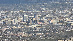 Downtown Tucson viewed from the Tucson Mountains
