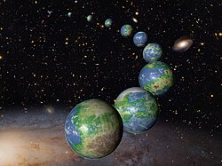 Artist's concept of Earth-like planets[40]
