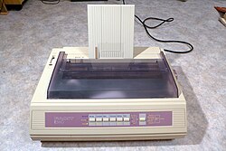 An image of a Facit E560 dot matrix printer