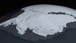NASA image of the Antarctic ice sheet