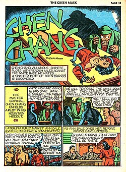 The Green Mask#6 p. 43, August 1941, Fox Feature Syndicate, art by Munson Paddock