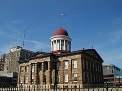 1837 Old Capitol of Illinois, the model for the 1840 Iowa Capitol