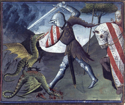 Historical fantasy and sword and sorcery productions set outside Britain have also frequently used British accents for medieval-inspired settings.