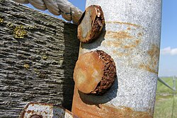 These neodymium magnets corroded extremely rapidly after only five months of outside exposure.