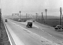 The Italian Autostrada dei Laghi ("Lakes Highway" in the 1950s; now parts of the Autostrada A8 and the Autostrada A9), the first controlled-access highway ever built in the world[23][24]