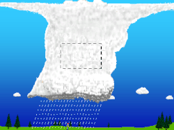 (Figure 1) The main charging area in a thunderstorm occurs in the central part of the storm where the air is moving upward rapidly (updraft) and temperatures range from −15 to −25 °C (5 to −13 °F).