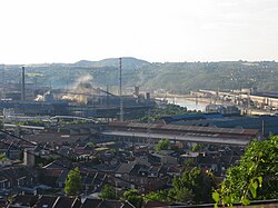 Steelmaking along the Meuse at Ougrée, near Liège