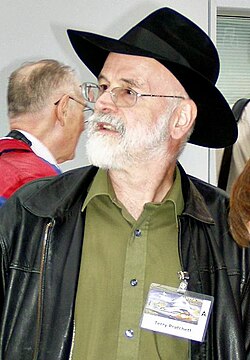 Pratchett at the 63rd World Science Fiction Convention in Glasgow, August 2005