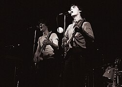 Jerry Harrison and David Byrne on guitars, Minneapolis, 1977