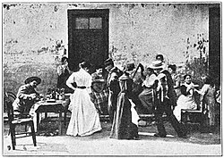 People dancing Cueca in 1906