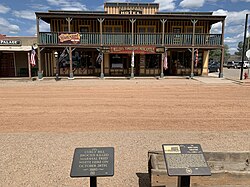 Present day site where Brocius shot Marshal Fred White